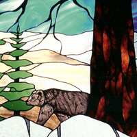 Stained Glass Bedroom Window