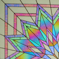 Dichroic Glass Starburst Ceiling