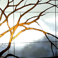 Stained Glass Branches in Truckee